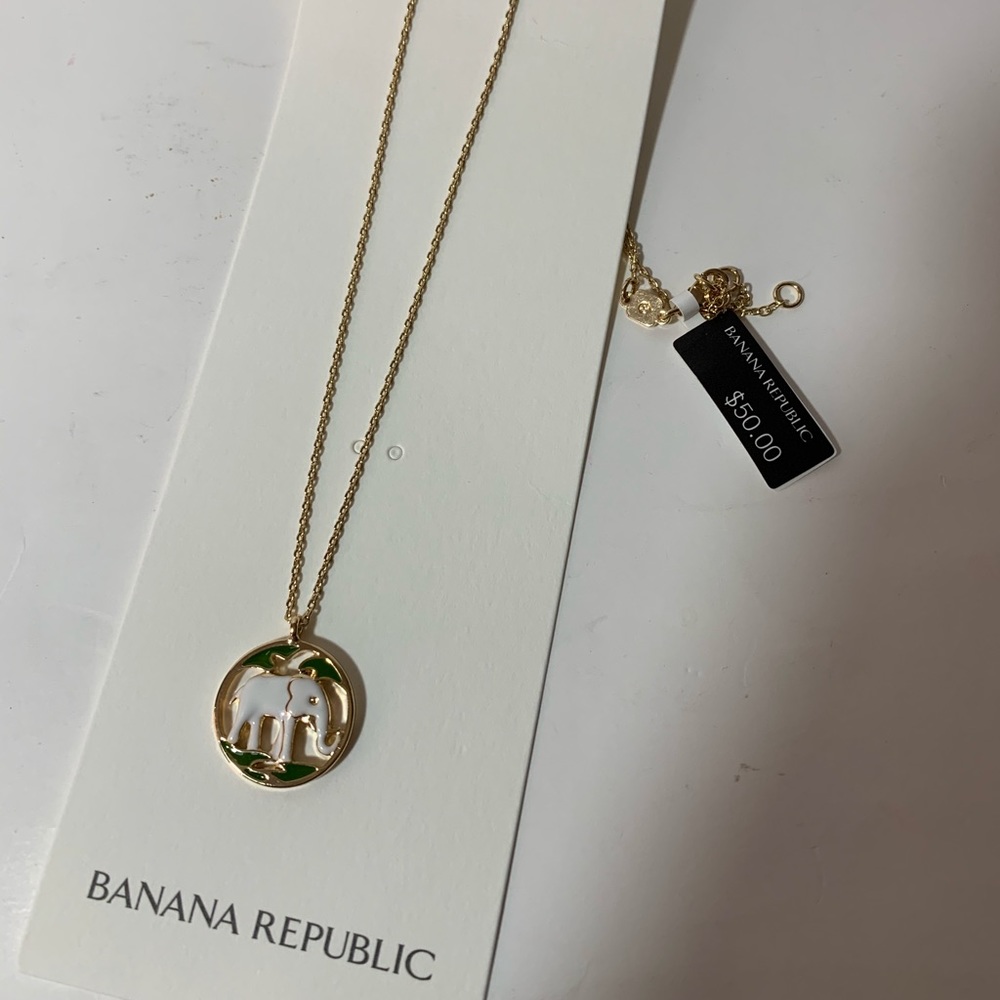 Banana Republic Elephant Necklace